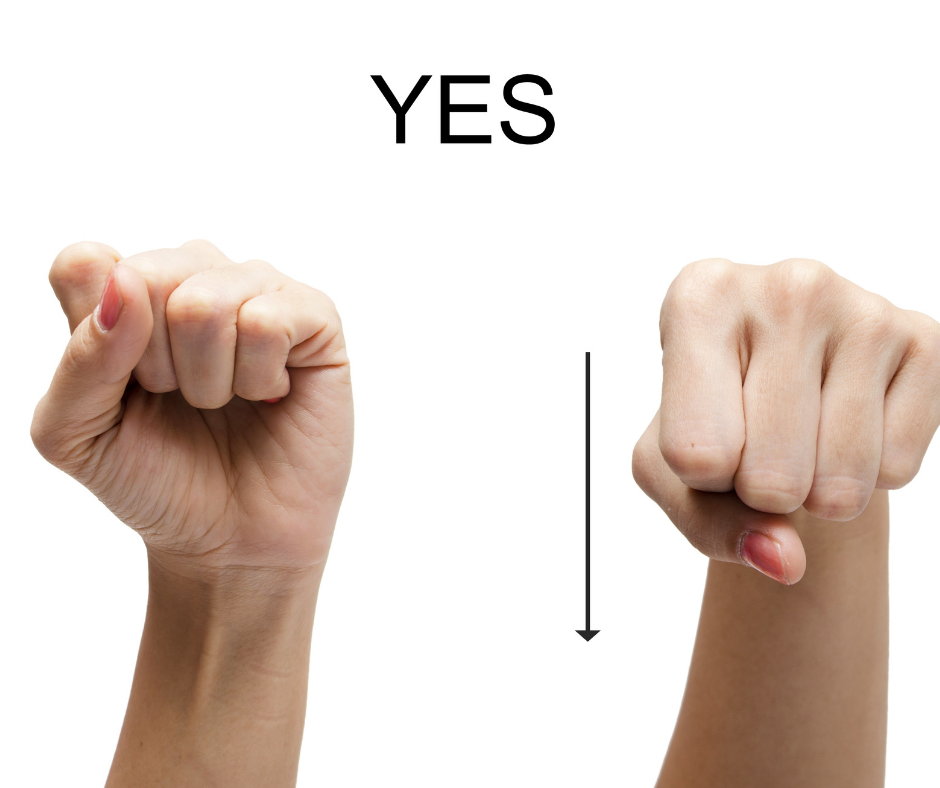How to say yes in sign language