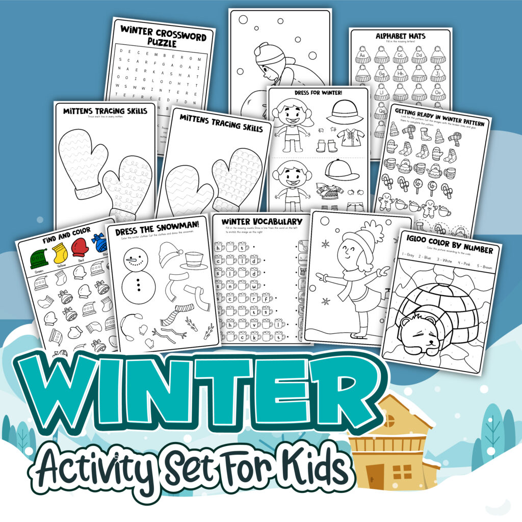 Winter Activity Set For Kids