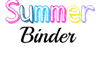 Summer Planning Binder Free Printable Featured Image