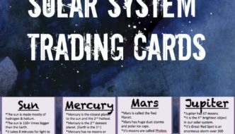 Solar System Free Printable Learning Cards Featured Image