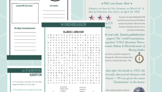 Albert Einstein Free Printable Pack Featured Image