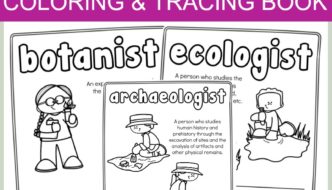 FREE Scientists Color and Letter Tracing Book Featured Image