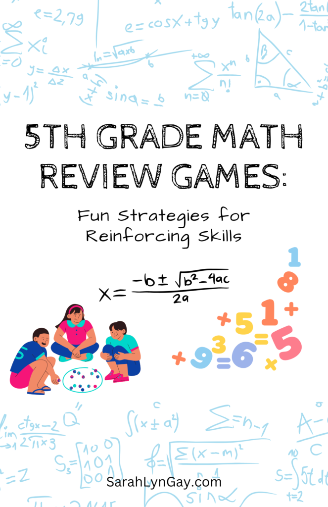 5th Grade Math Review Games Cover Image