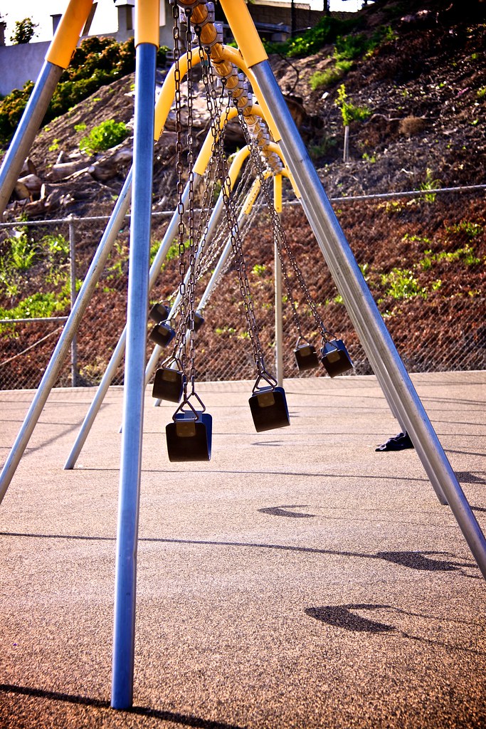 Games for Preschool Groups swinging promotes independence